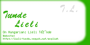 tunde lieli business card